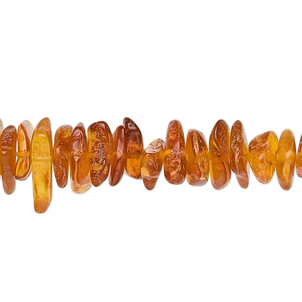Amber 1pkg1, chip bead medium 15.5-16 inch large image number 0
