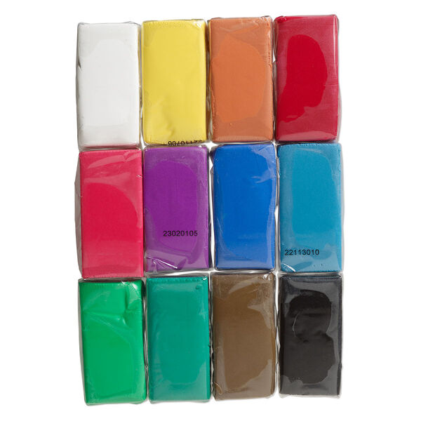 Polymer clay, Sculpey® Soufflé™, assorted. Sold per pkg of (12) 0.9-ounce bars. image number 0