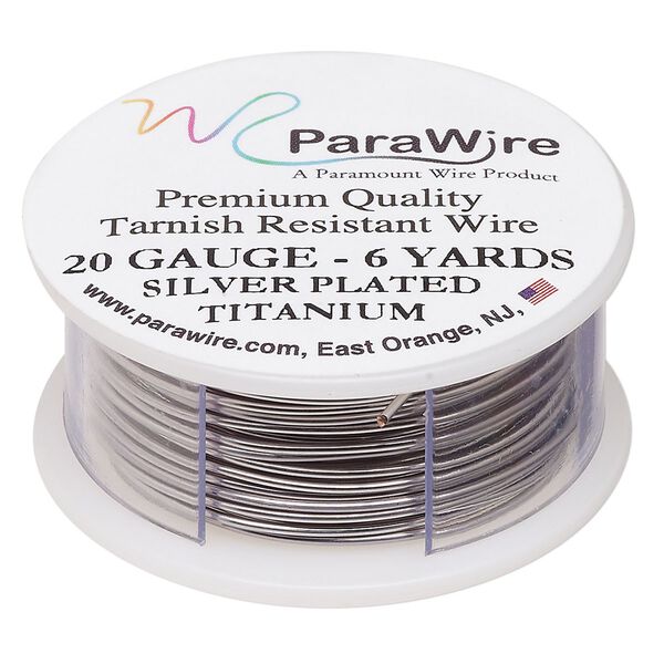 Wire, ParaWire™, titanium-finished copper, round, 20 gauge. Sold per 6-yard spool. image number 0