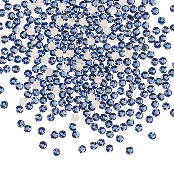 Flat back 144pk blue violet foil back, Preciosa MAXIMA Czech crystal hotfix rhinestone 1.9-2.1mm chaton rose round SS6 image number 0