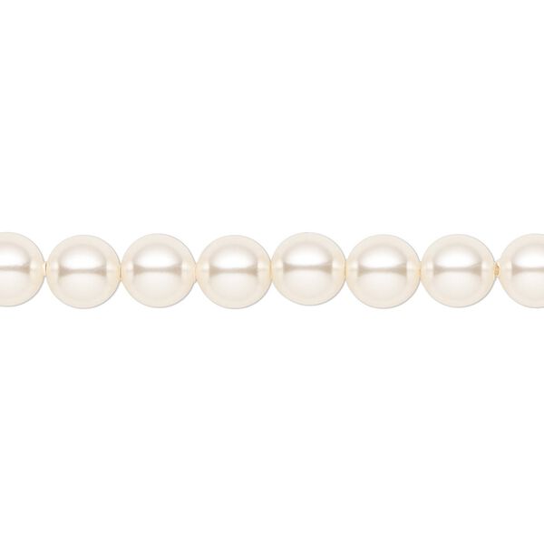 Pearl 500pk light creamrose, Crystal Passions® 6mm round 5810 image number 0