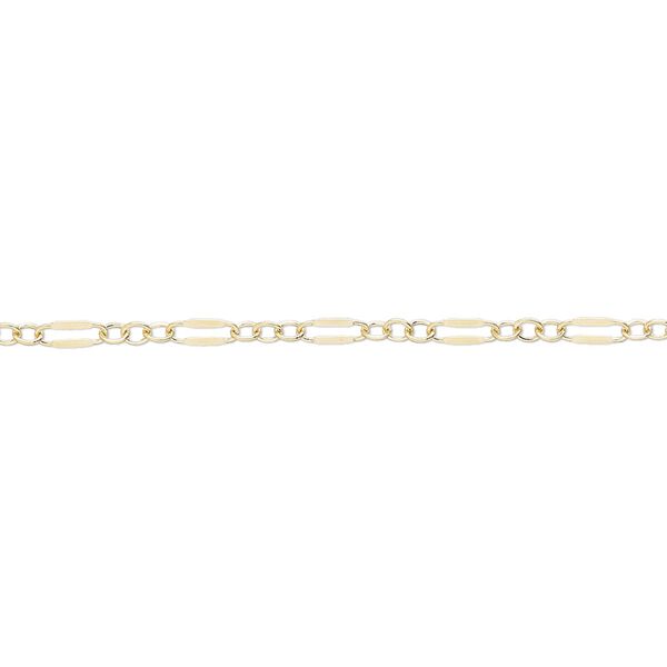 Chain 1pk 14Kt gold-filled, 2mm long and short oval, 5 feet image number 0