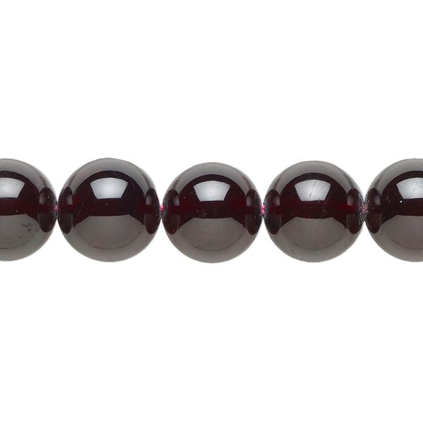 Garnet 1pkg1, round bead natural 15.5-16 inch 10mm image number 0