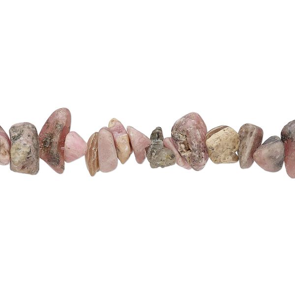 Rhodochrosite 1pkg1, matte chip bead natural 15 inch medium image number 0