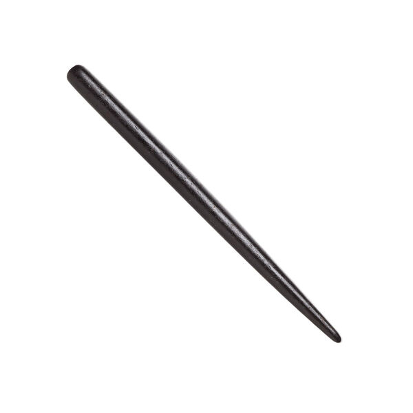Hair stick, bone (dyed), black, 4-1/2 inches, end-drilled, Mohs hardness 2-1/2. Sold per pkg of 4. image number 0