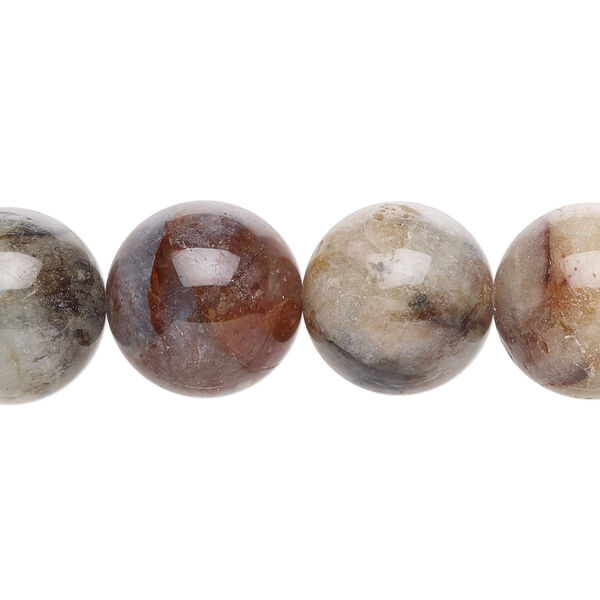Multi-beryl 1pkg1, round bead 15 inch 13-15mm image number 0