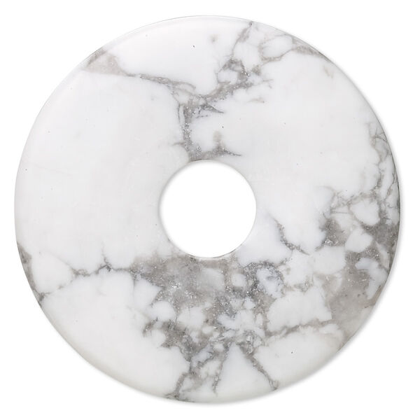 Howlite 1pkg1, donut focal natural 50mm image number 0