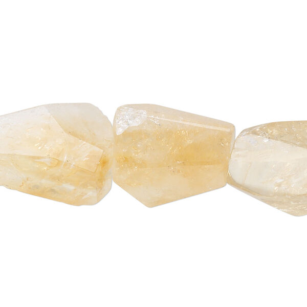 Citrine 1pkg1, faceted nugget bead 15.5-16 inch medium image number 0