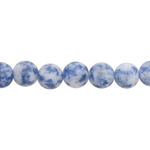 Sodalite 1pkg1, matte round bead natural 8 inch 8mm image number 0