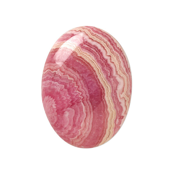 Rhodochrosite 1pkg1, calibrated oval cab natural 30x22mm image number 0