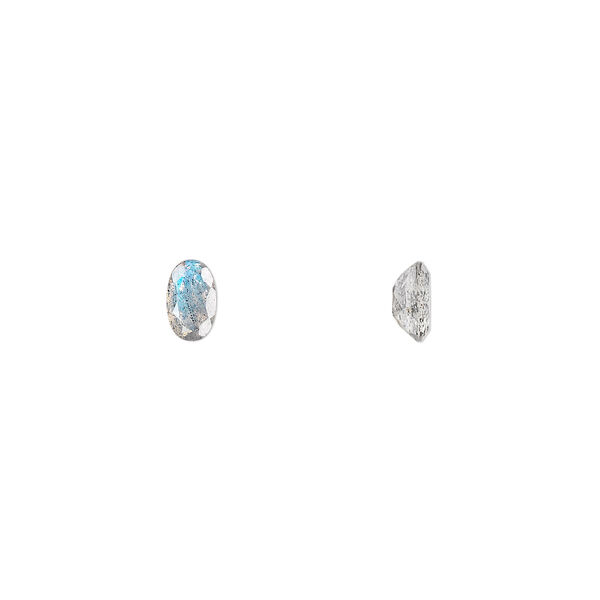 Labradorite 1pkg2, hand-cut faceted oval gem natural 5x3mm image number 0