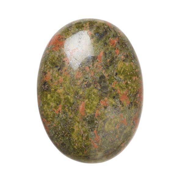 Unakite 1pkg2, calibrated oval cab natural 30x22mm image number 0