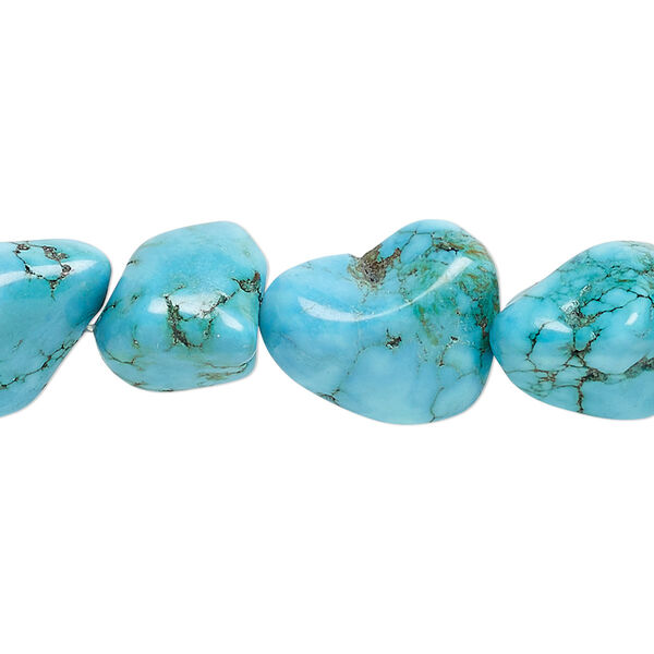 Magnesite 1pkg1, nugget bead 15 inch small to medium image number 0