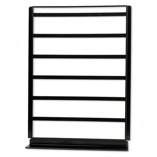Display, earring and chain, acrylic, black, 14-1/2 x 10-3/4 x 4-1/2 inches. Sold per pkg of 3. image number 0