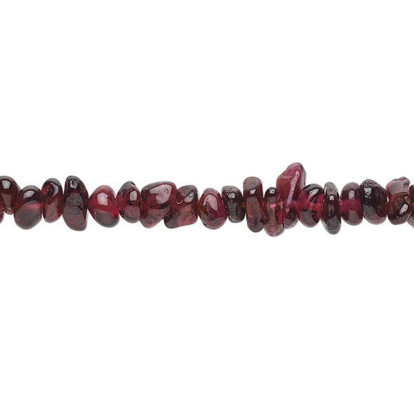 Garnet 1pkg1, chip bead B grade, 34 inch small image number 0
