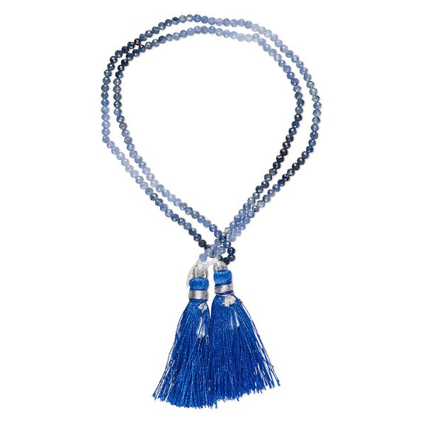 Blue sapphire 1pkg1, hand-cut faceted round bead 15.5-16 inch 2.5mm image number 0