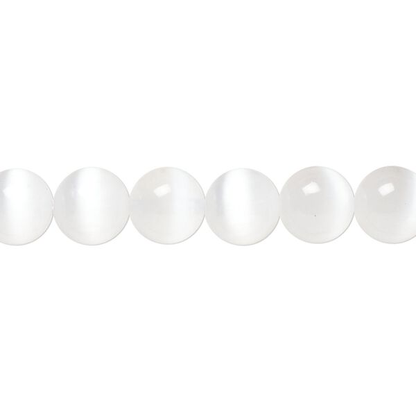 Selenite 1pkg1, round bead 15.5-16 inch 8mm image number 0