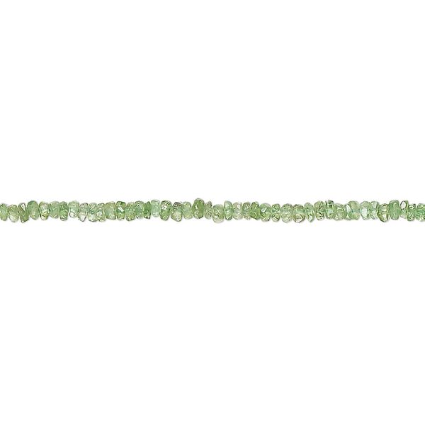 Tsavorite garnet 1pkg1, hand-cut faceted rondelle bead natural 15 inch 2x1mm-3x2mm image number 0