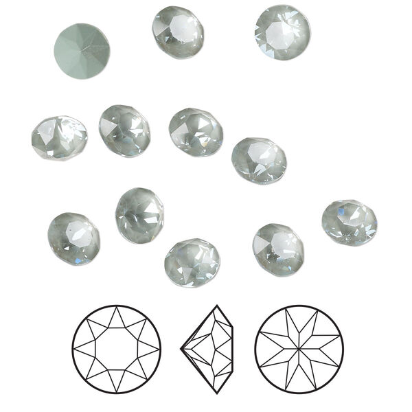 Chaton 288pk crystal agave ignite LacquerPRO, Swarovski® 6.14-6.32mm round SS29 1088 image number 0