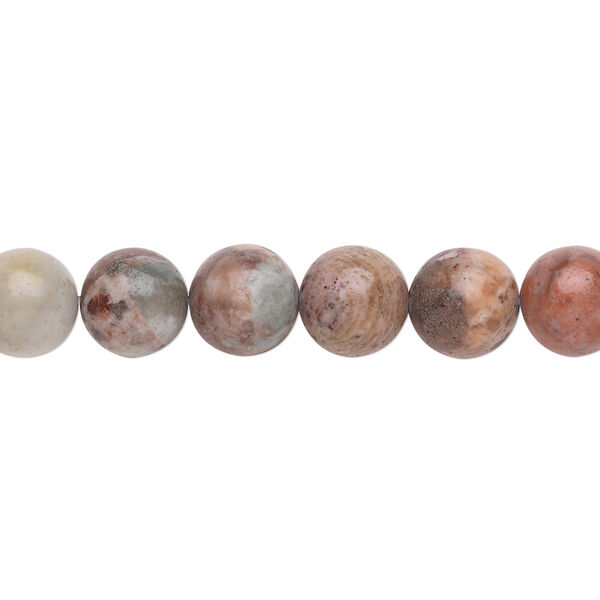 Petrified wood jasper 1pkg1, round bead natural B grade, 15.5-16 inch 8mm image number 0
