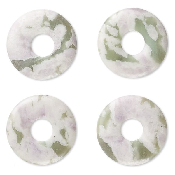 Peace "jade" 1pkg4, donut focal natural 20mm image number 0