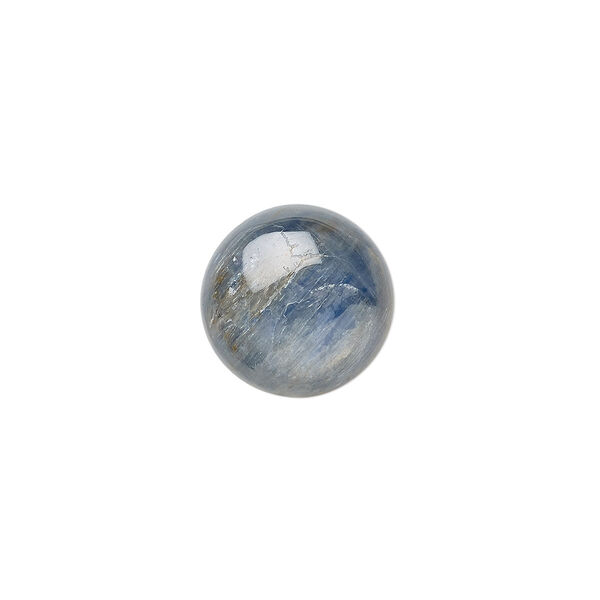 Blue kyanite 1pkg1, calibrated round cab 12mm image number 0