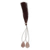 Coffee moonstone 1pkg2, hand-cut top-drilled puffed kite bead natural 17x10mm image number 1
