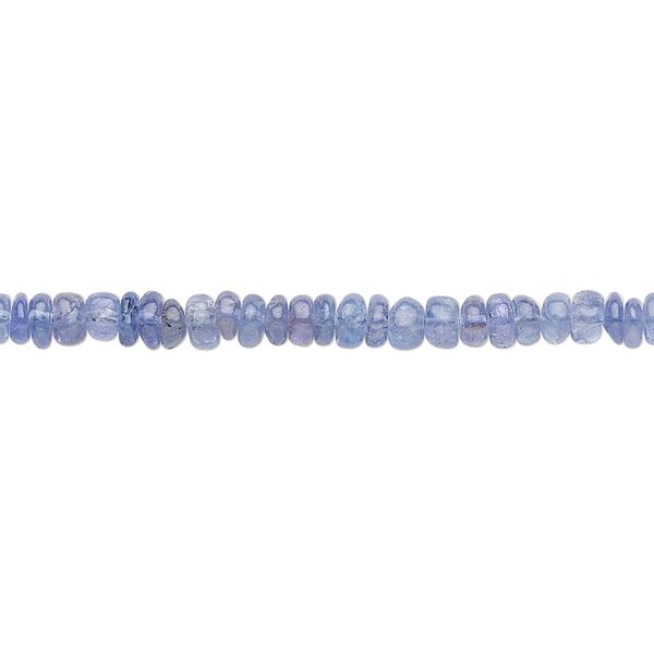 Tanzanite 1pkg1,hand-cut rondelle bead 12 inch 3x1mm-5x4mm image number 0