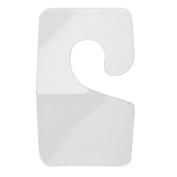 Hang tab, plastic and adhesive, 1-3/4 x 1-inch rectangle. Sold per pkg of 40. image number 0