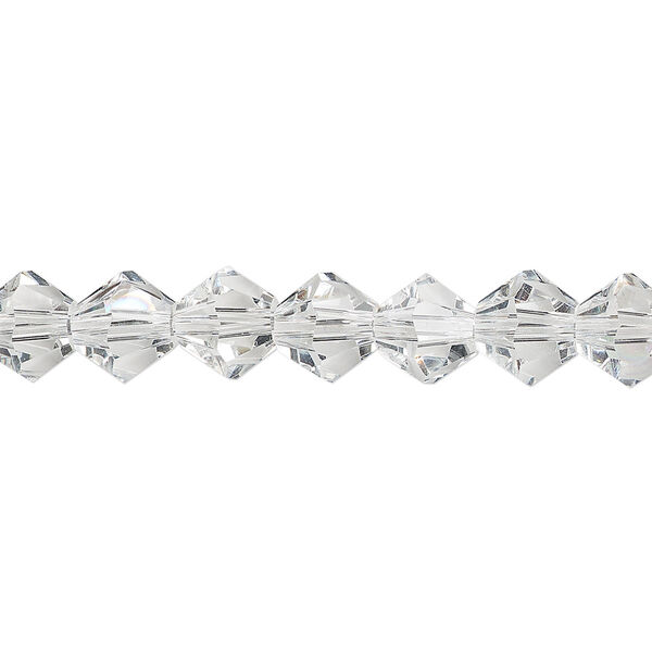 Bead 1pk transparent clear, Celestial Crystal® 8mm bicone 15.5-16 inch image number 0