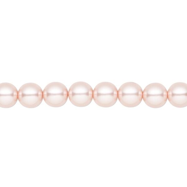 Pearl 200pk rosaline, Preciosa Czech crystal 6mm round image number 0