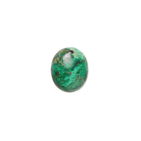 Chrysocolla 1pkg2, calibrated oval cab 12x10mm image number 0