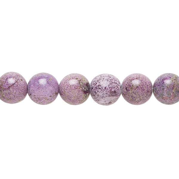 Stichtite 1pkg1, round bead natural 15.5 inch 8mm image number 0