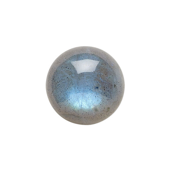 Labradorite 1pkg1, hand-cut calibrated round cab natural 20mm image number 0