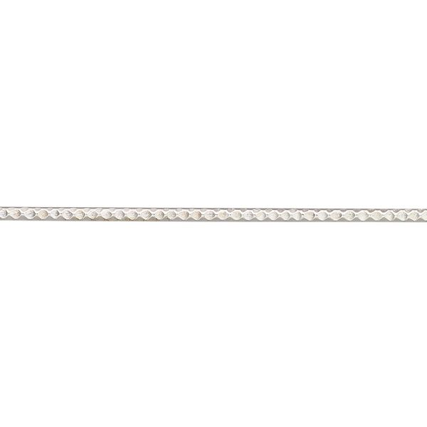 Bezel wire, sterling silver, 1.5x0.75mm with diamond-cut pattern, 14 gauge. Sold per 1-foot pkg. image number 0