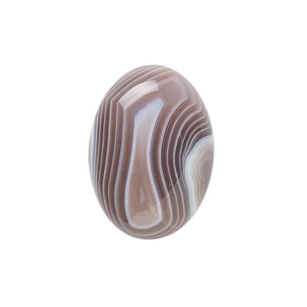 Botswana agate 1pkg1, calibrated oval cab natural 25x18mm image number 0