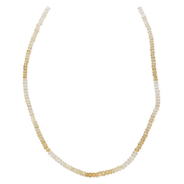 Citrine 1pkg1, hand-cut faceted rondelle bead 15.5-16 inch 4x3mm image number 0