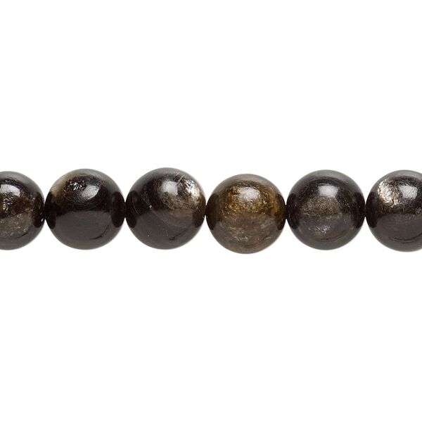 Mica 1pkg1, round bead 15.5-16 inch 8mm image number 0