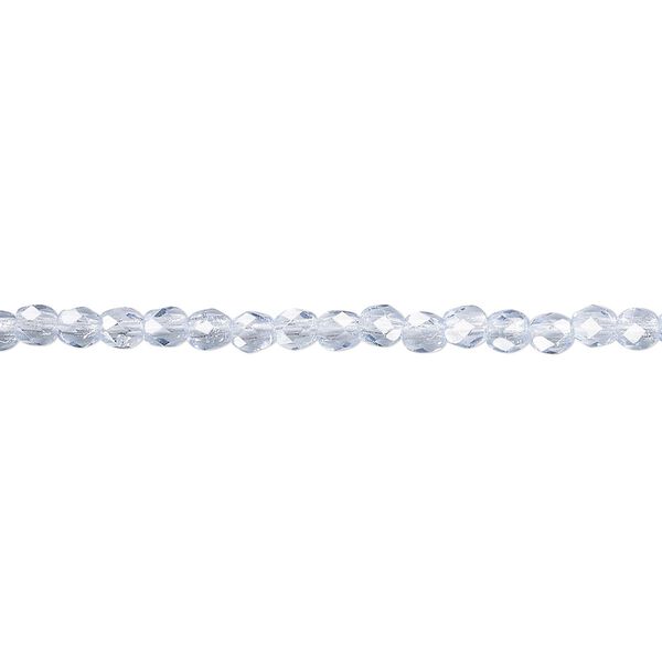 Czech fire-polished glass 1pkg1200, faceted round bead, 3mm image number 0
