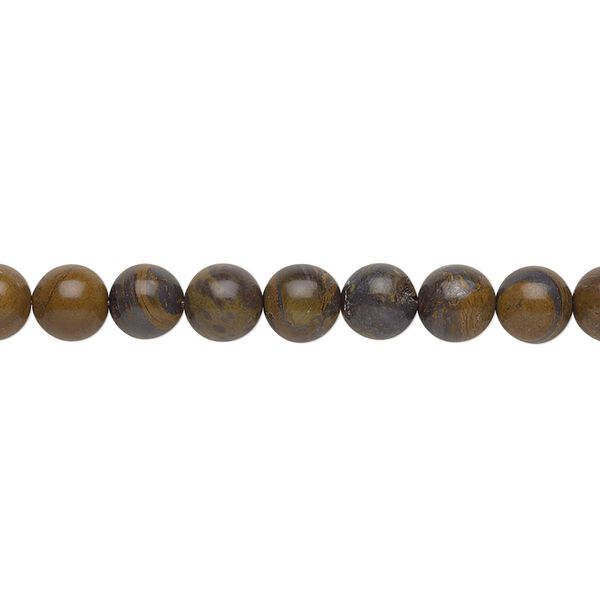Tiger iron 1pkg1, round bead natural 15.5-16 inch 6mm image number 0