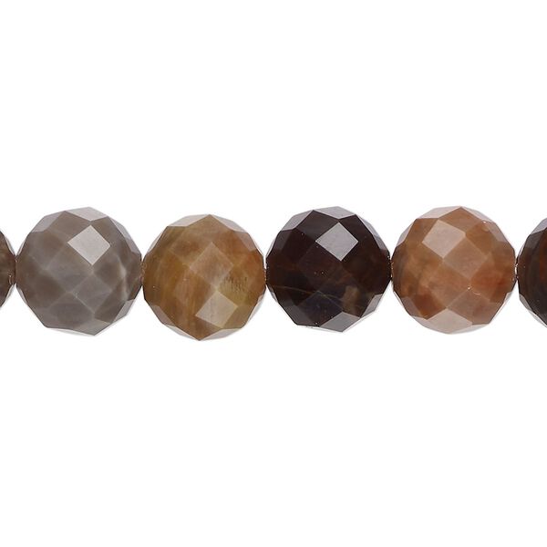 Petrified wood 1pkg1, faceted round bead natural 8 inch 10mm image number 0