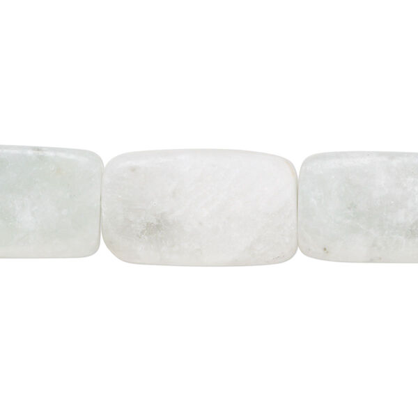 Amazonite 1pkg1, rounded flat rectangle bead natural 15 inch 18x11mm-20x12mm image number 0