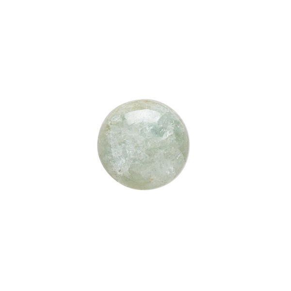 Aquamarine 1pkg1, hand-cut round cab calibrated 14mm image number 0