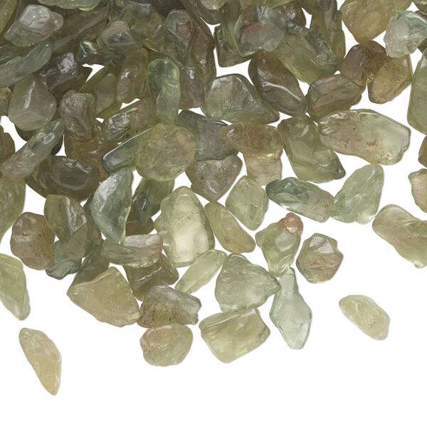 Green apatite 1pkg1, undrilled inlay chip natural 1 oz mini image number 0