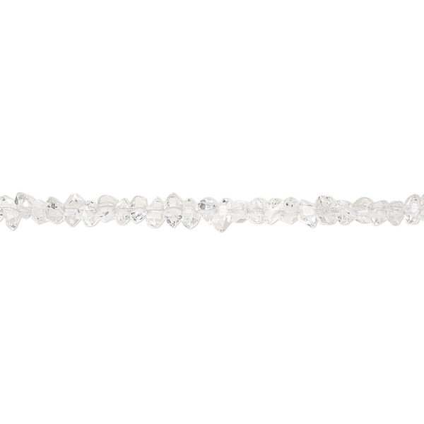 Quartz crystal 1pkg1, double pointed bead natural 15.5-16 inch 2x2mm-5x2mm image number 0