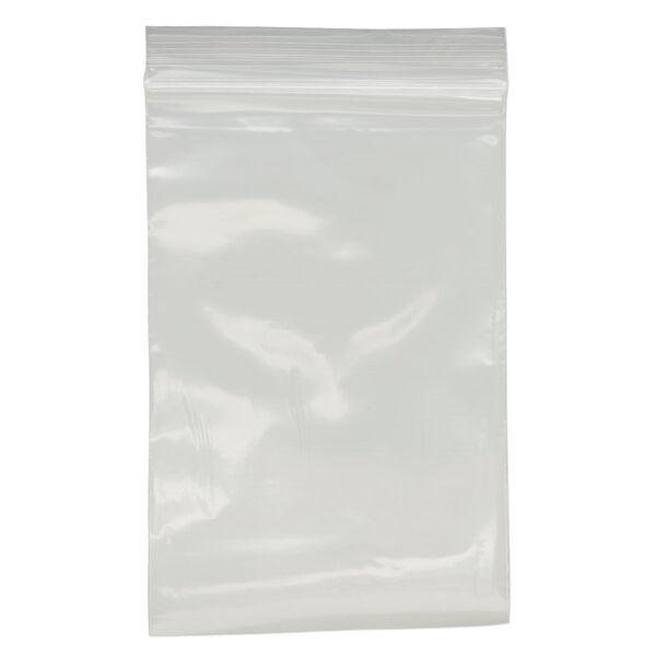 Bag, Tite-Lip™, plastic, clear, 4x6-inch top zip. Sold per pkg of 100. image number 1