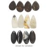 Onyx marble / multi-gemstone / glass 3pkg3-5, mixed shape drop mix 16x12mm-40x25mm image number 0