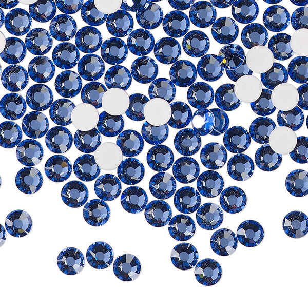 Flat back 1440pk blue violet foil back, Preciosa MAXIMA Czech crystal rhinestone 3.8-4mm chaton rose round SS16 image number 0