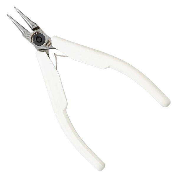 Pliers Lindstrom® Supreme series 1pkg1 alloyed steel, 4-3/4 inches round-nose, white / silver  (PLR-7590) image number 0