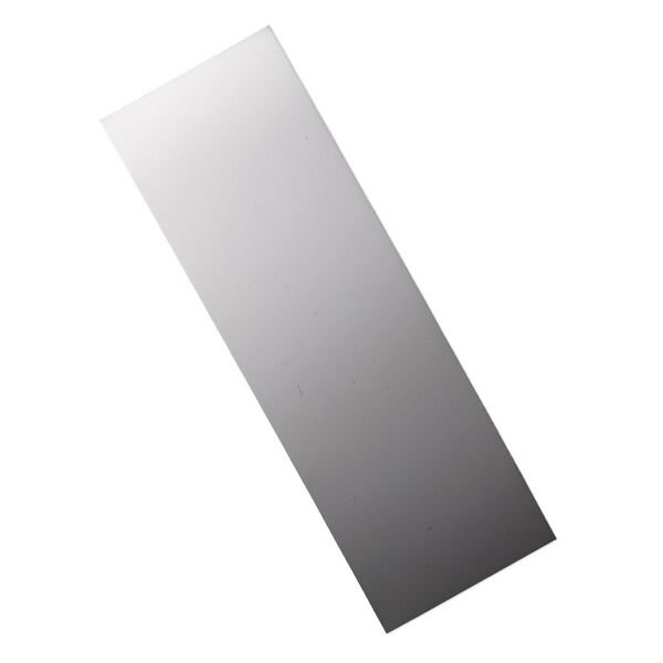 Sheet, sterling silver, half-hard with mirror finish, 28 gauge, 6x2 inches. Sold individually. image number 0